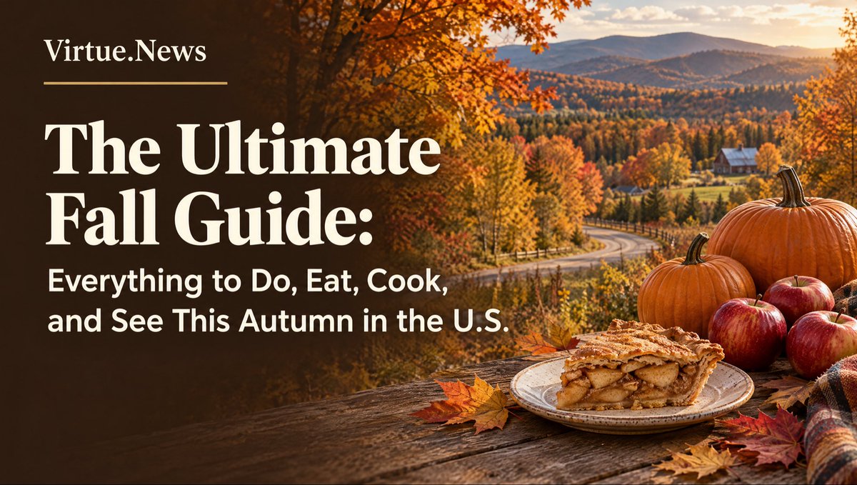 virtuemediacorp's tweet photo. π Fall is the shortest season that actually matters β peak color, pumpkin patches, apple orchards, campfire nights, and the food that belongs to autumn.
The complete U.S. playbook:
https://t.co/E8kP4tboQY
πππ #FallGuide #LeafPeeping #Autumn2026 #PumpkinSeason #FallVibes https://t.co/dDei6BzPyG