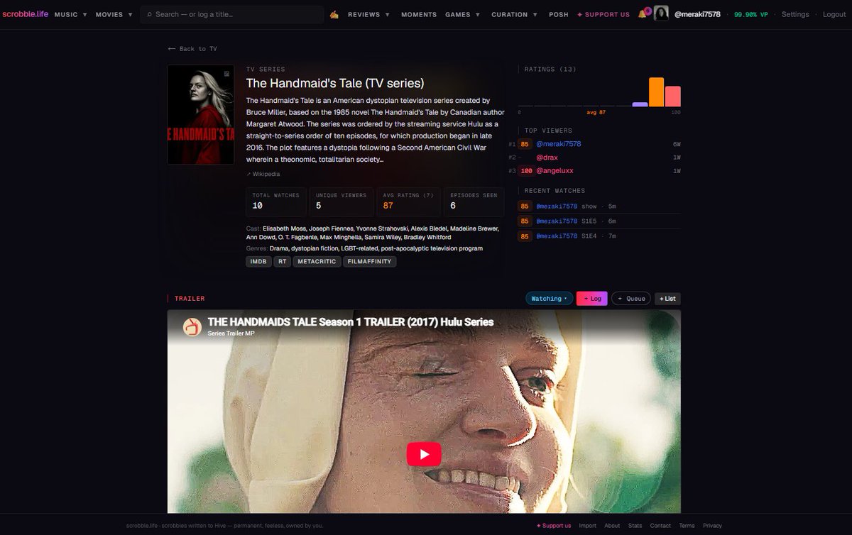 Meraki7578's tweet photo. Ever forget what you’ve watched or listened to? 😅

That’s why I use Scrobble! 🎬📺📚🎧
One place to track movies, series, books, audiobooks &amp; more, so you never lose track of your entertainment history.

Give Scrobble a try → https://t.co/9fLaegfSmc

#posh #web3 #scrobblelife https://t.co/h279N4bi6k