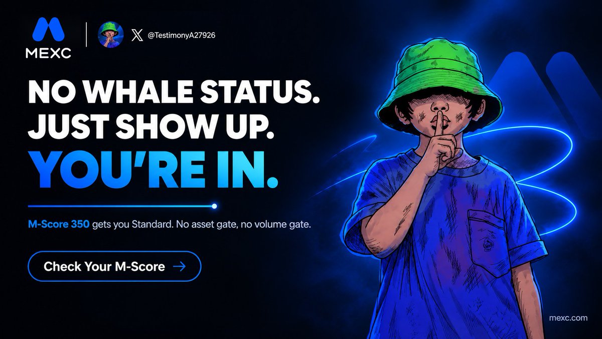 TestimonyA27926's tweet photo. So I came across MEXC VVIP @MEXC  and my first thought was: “Okay, but what's the catch?” 

MEXC VVIP lets users enter Standard with an initial M-Score of 350, without a specified asset balance or trading-volume requirement.

So I went looking for the actual details........ https://t.co/mwO9V8bFou