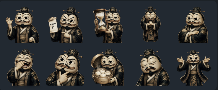 Djefefcoin's tweet photo. Made a Djefef sticker pack. Ten of him, free, no wallet to connect and nothing to claim — it's stickers → https://t.co/F8zJCk588b https://t.co/lbxIjaTNXX