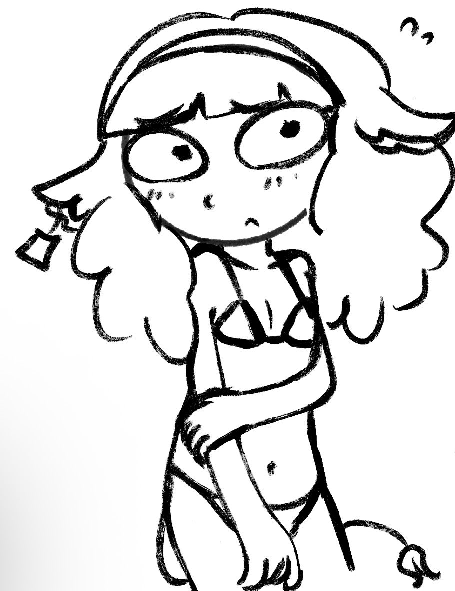 aIiceAsylum's tweet photo. mooooo rticia i like drawing bikinis can u tell

 this is a little bit of an old doodle https://t.co/w1CfnAoBDy