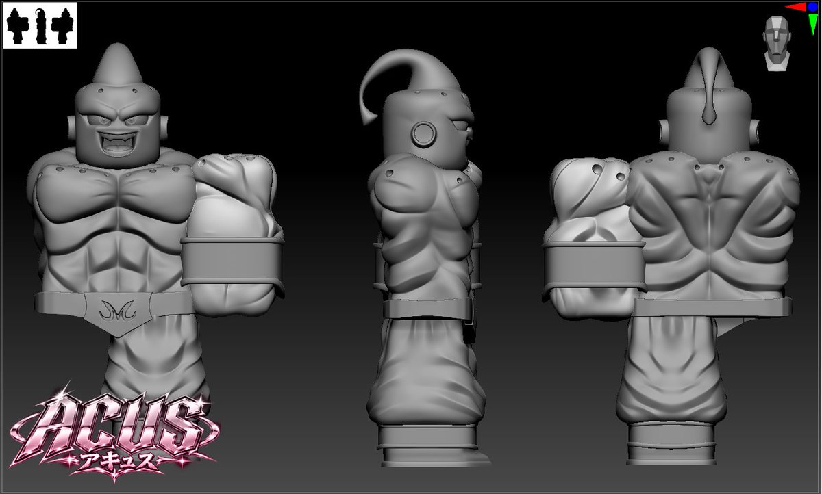 ReallyAcus's tweet photo. Kidd Buu WIP, will be for sale #Roblox #RobloxArt #Roblox3D #3D #Anime https://t.co/c596VfYG17