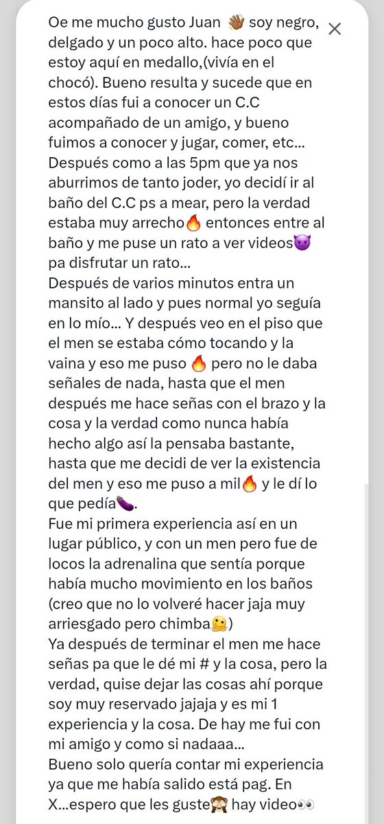 RelatosMedelin's tweet photo. #Recordemos Relato corto de parcero haciendo cruising en baños por primera vez. 🔥

Envíen sus relatos al DM.

#MorboMedellín #CruisingMedellín #Relatosgay
#Exhibicionismogay #VoyeurMedellín #PajerosMedellín https://t.co/sDbRddd7qi
