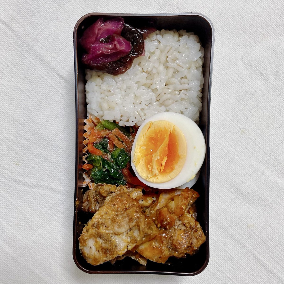 alc88pct's tweet photo. ケバブ風味チキン弁当
 #お弁当  #お弁当記録 #お弁当作り https://t.co/u75rb07R5q