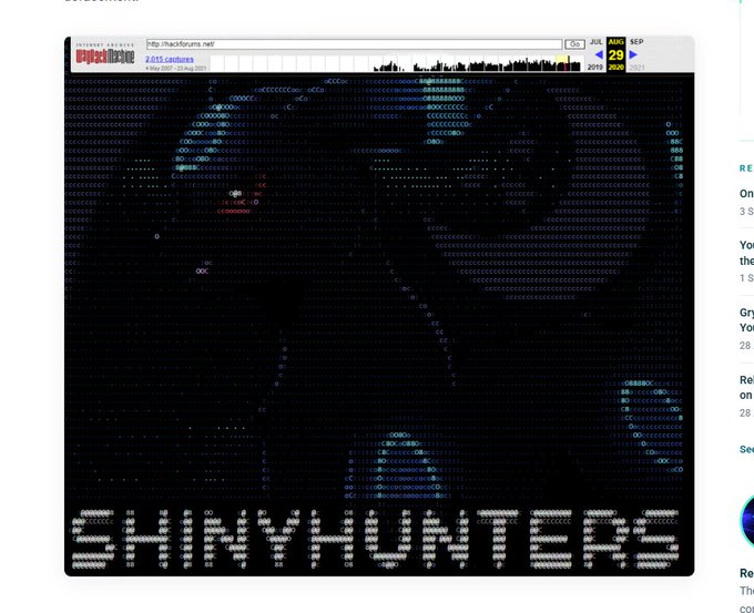 dddddddddd562's tweet photo. THIS IS GIGA

THE FBI JUST GOT HACKED BY THIS GROUP CALLED "SHINYHUNTERS"

JUST BEEN POSTED BY POLYMARKET AND TWEETS ARE COMING OUT 

THEY HAVE ALL FBI DATA ABOUT NEW AND PREVIOUS EMPLOYEES AND IS PROBABLY THE BIGGEST HACK THATS HAPPENED IN A WHILE

https://t.co/Dv6Dr0OfcG

https://t.co/MoVwPNcnsQ