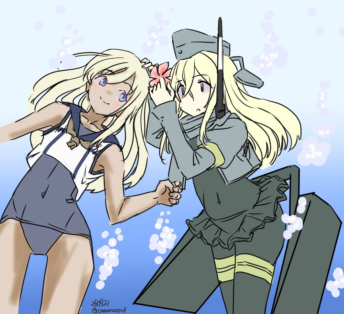 cananocouf's tweet photo. ろ～～～...（忘れ物）
#艦これ版深夜の真剣お絵描き60分一本勝負 #艦これ版真剣お絵描き60分一本勝負_20260922 https://t.co/31LFSDvNkR