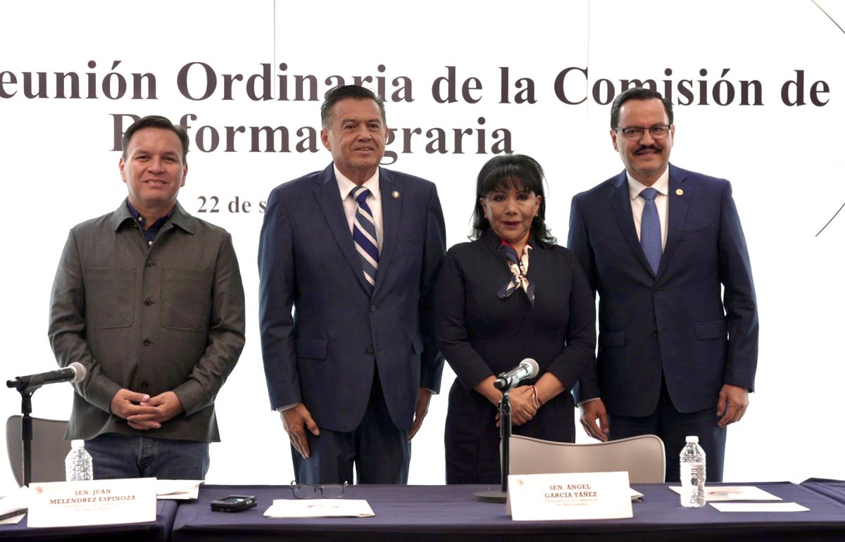 t_afapp's tweet photo. Presentes en los trabajos de la Cuarta Reunión Ordinaria de la Comisión de Reforma Agraria, en el Senado de la República. 

Desde el Poder Legislativo seguiremos construyendo políticas públicas que dignifiquen al sector agrario nacional. 

Abrazos a todas y todos. https://t.co/dQBR0EZoix