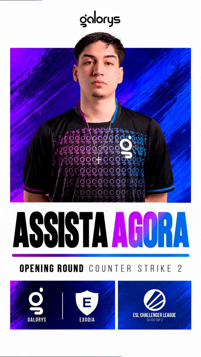 galorysgg's tweet photo. 🔥 É DIA DE GALORYS! 🔥
A caminhada na ESL Challenger League SA S52 Cup 2 começa AGORA! 💜💙
🎯 Opening Round
🆚 Exodia
🎮 Counter-Strike 2
Todo jogo é uma final. Bora com tudo, Galorys! 🚀
📺 AO VIVO: https://t.co/M3ihPhM05q
#GoGalorys #Galorys #CS2 #ESLChallengerLeague #CounterStrike2 #Esports 💜💙