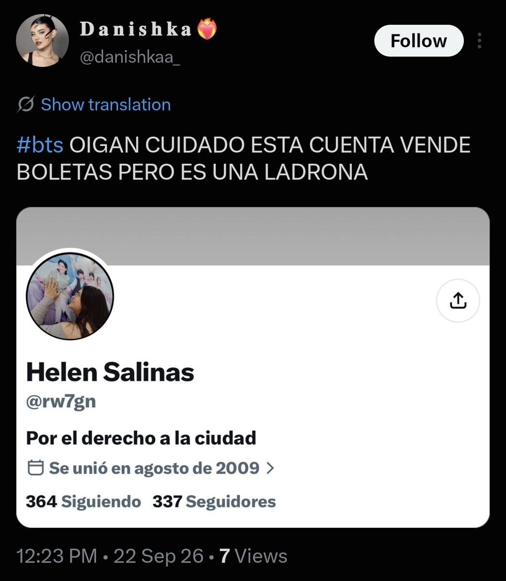 crybwrry's tweet photo. ESTAFADORA
@/rw7gn antes, ahora @/HelenaRhf
Foto 1 antigua cuenta/ foto 2 nueva cuenta
 (me bloqueó pq le comenté "estafadora")
Boletas bts 3 de octubre 2 de octubre Colombia VIP https://t.co/A23vWxiIbq