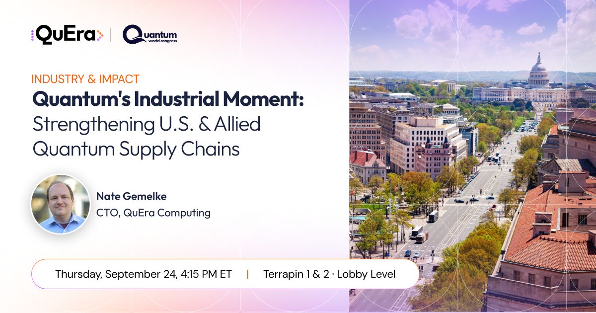 We're at @​QuantumWorldCongress this week. Andy Ory, Yuval Boger, and Nate Gemelke take the stage on QuEra's path to fault tolerance, scaling hardware, and supply chain resilience. Grab time with the team: 📷 📷 📷 additional source image 2