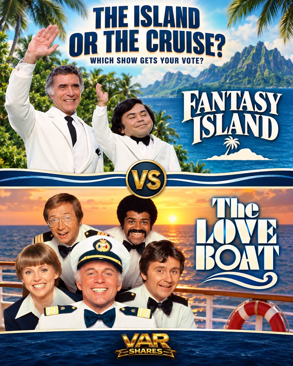 shavar's tweet photo. Are you checking in with Mr. Roarke and Tattoo or setting sail with Captain Stubing and the crew? 📺 Fantasy Island or The Love Boat—which was your favorite, and what kept you watching?
———
#FantasyIsland #TheLoveBoat #ClassicTV #TVNostalgia #RetroTV https://t.co/H8Kl8mRg8Q