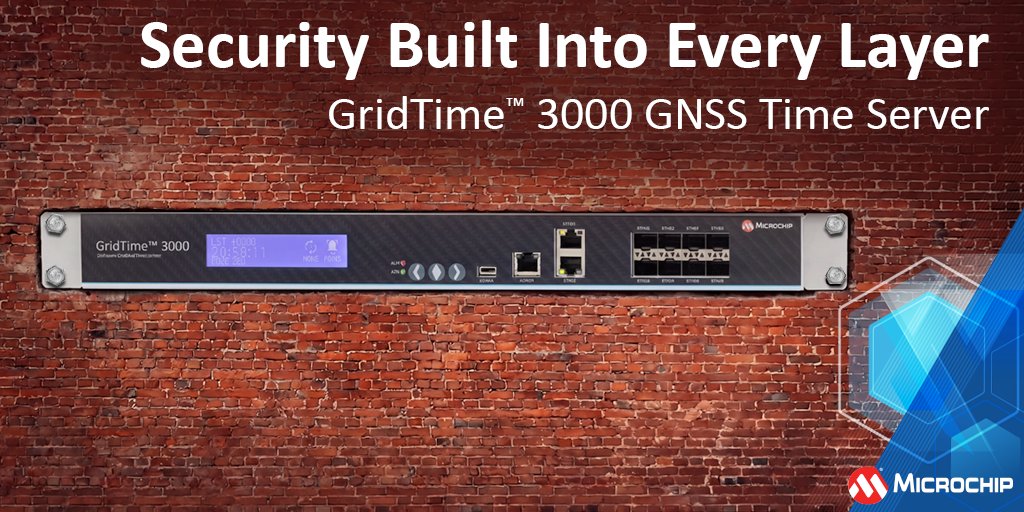 MicrochipTech's tweet photo. GridTime™ 3000 v1.2 is now available, featuring improved security, an updated operating system, and expanded access settings for greater control and reliability. https://t.co/KXOPrTA3oc #CyberSecurity #GridTime3000 #DigitalSubstation https://t.co/J6FEM44d9A