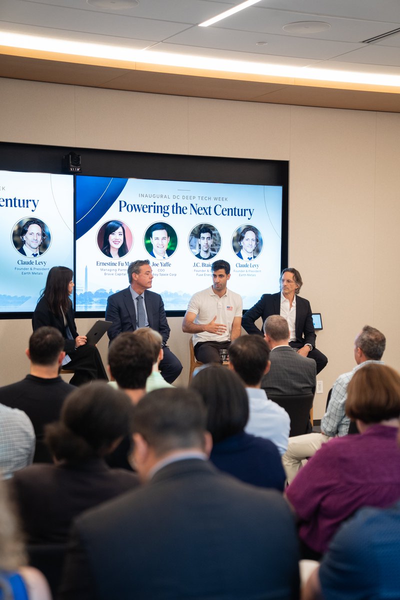 MilVetAngels's tweet photo. MVA partnered with @brave_cap to host “Powering the Next Century,” a featured main-stage session at the inaugural hashtag #DC @deeptechweek ⚛️ ⛏️🛰️

Energy is no longer just an economic issue. It is a foundation of national power. https://t.co/o6Bl9IBP4v