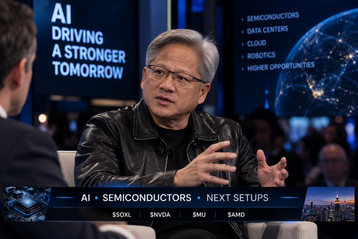 RavenRavieee's tweet photo. My updated stock watchlist after the close:
• $SOXL — My main semiconductor momentum play. Waiting for the next clean pullback.
• $NVDA — Still the name I watch for AI leadership. Not chasing strength.
• $MU — One of my favorite ways to track AI memory demand.
• $AMD — Huge run. I want consolidation before getting aggressive.
• $AVGO — AI infrastructure remains the story.
• $GOOGL — Watching for buyers to defend support.
• $META — AI momentum stays on my radar.
The theme hasn’t changed:
AI + semiconductors.
But price matters.
I’d rather miss the first 5% than chase a stock after it’s already extended.
Save this list. I’ll update the setups as they develop. 👀
$SOXL $NVDA $MU $AMD $AVGO $GOOGL $META