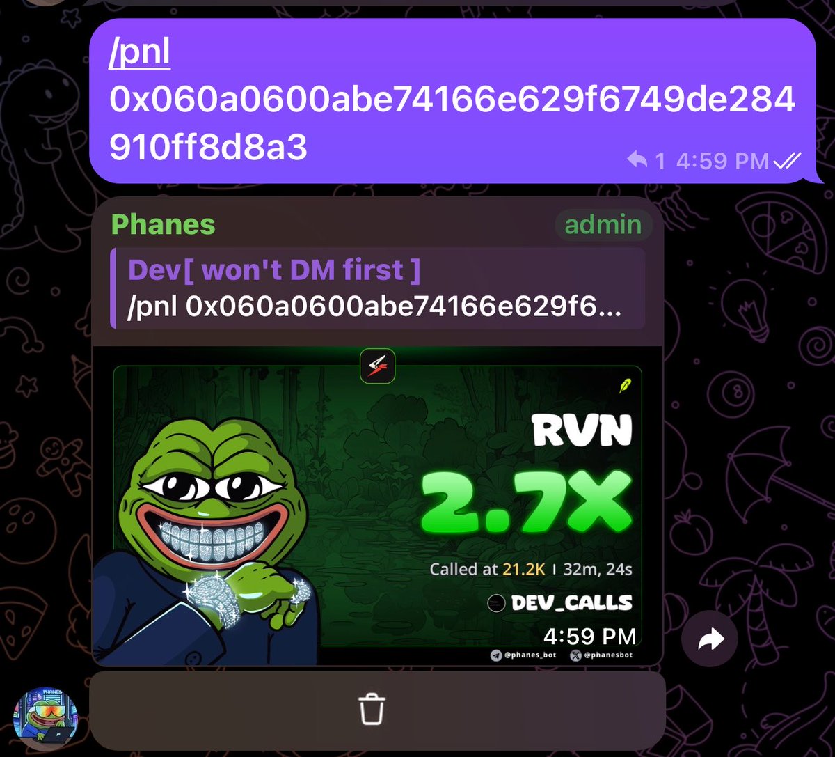 Dev_calls1's tweet photo. 2X call on $RVN
Ca;

0x060a0600abe74166e629f6749de284910ff8d8a3 https://t.co/ZL0AV9DIbT