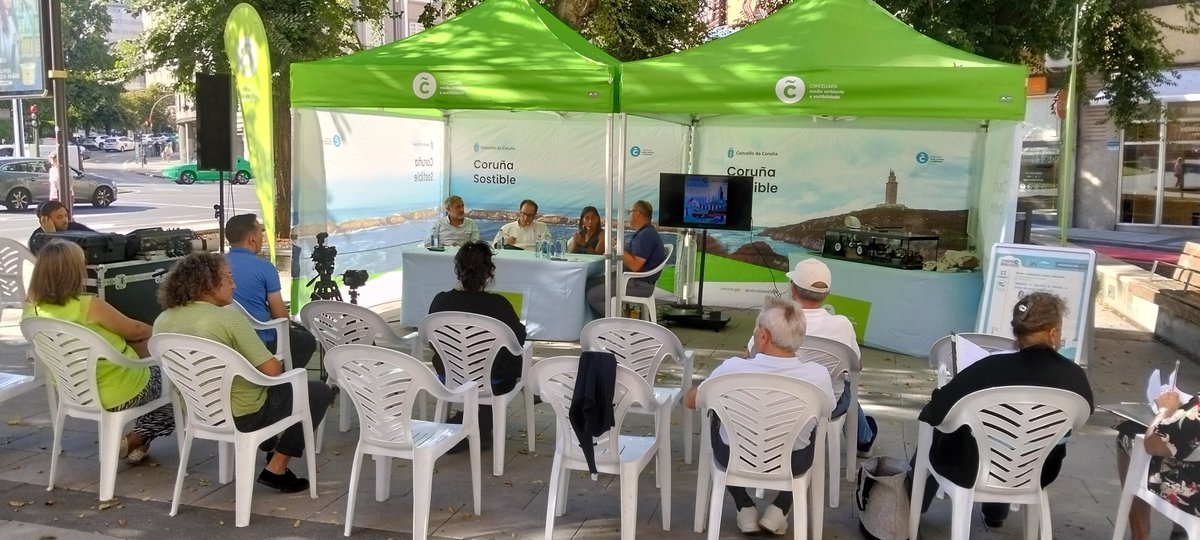 airecoruna's tweet photo. Gracias a Purificación López-Mahía, David Cartella, Roi Arias y Pedro Tasende por esta mesa redonda de tan alto nivel.
En breve accesible el podcast completo.
#SemanaMovilidadSostenible #ACoruña https://t.co/y1V4FfRIfe