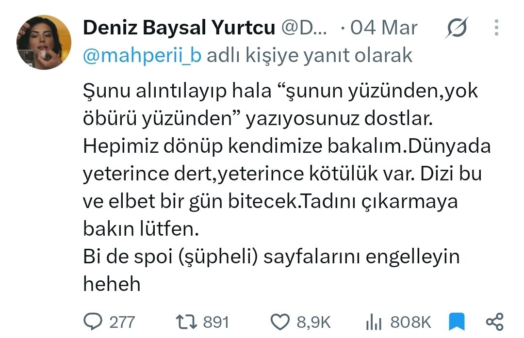 esdileyna's tweet photo. onun dediğini yaptığımdan beri çok çok rahatım. size de aynısını tavsiye ediyorum.. 
#EsDil #TaşacakBuDeniz https://t.co/ew916c11pe