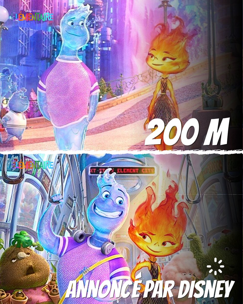 DreamSneyPixar's tweet photo. ✨Un des plus gros flop de Disney ?

Un gros budget pour peu de bénéfices, des notes moyennes ?

👉Qu'en pensez vous ? 
#disney #elementaire #infos #pixar https://t.co/ILzPkHPsV5