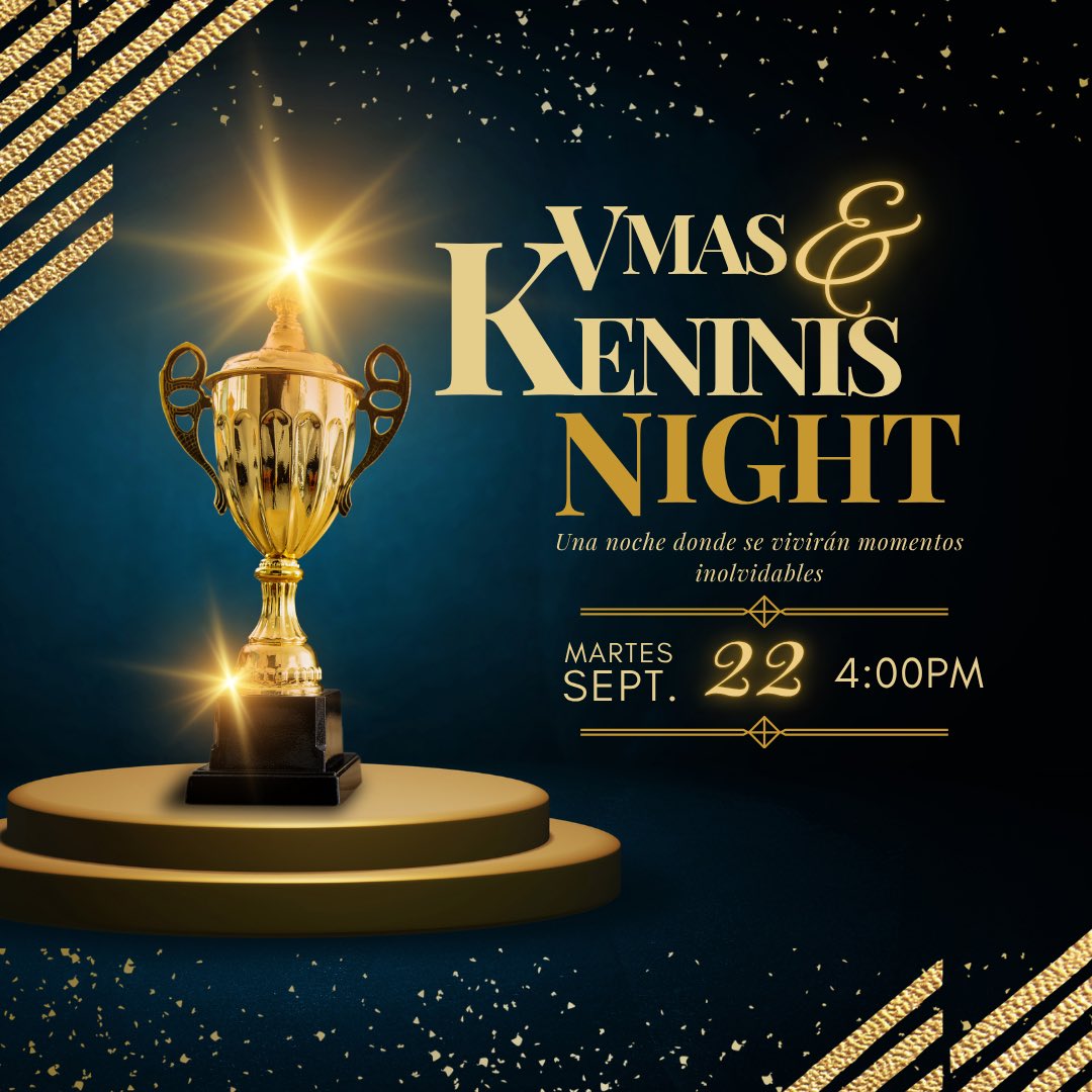 VMASKENINIS's tweet photo. 🚨✨ ¡COMIENZA LA SEMANA DE LOS VMAs KENINIS 2026! 🏆

Hoy tenemos alfombra roja y cena de nominados 🍽️📸 donde comenzamos a vivir la emoción antes de la gran noche.

Y mañana… 🔥
📸 Alfombra roja
🏆 Entrega de premios
👑 ¡Y conoceremos a los grandes ganadores de los VMAs Kenini https://t.co/kVkxVsjmh5