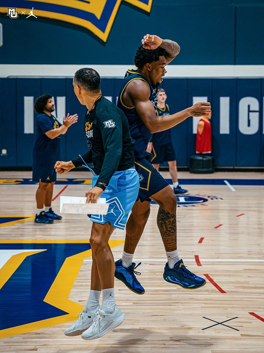 MarquetteMBB's tweet photo. Bringing the 𝙀𝙉𝙀𝙍𝙂𝙔🔋

#MUBB | #WeAreMarquette https://t.co/4kr6dLRcLs