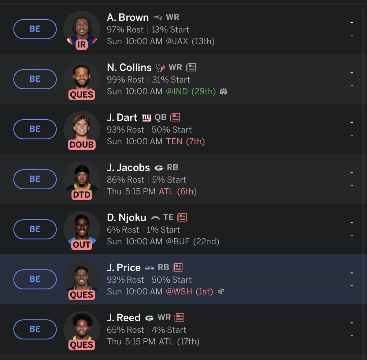 timmythunderr's tweet photo. This my last year playing fantasy fam… https://t.co/b8bZW9rivE