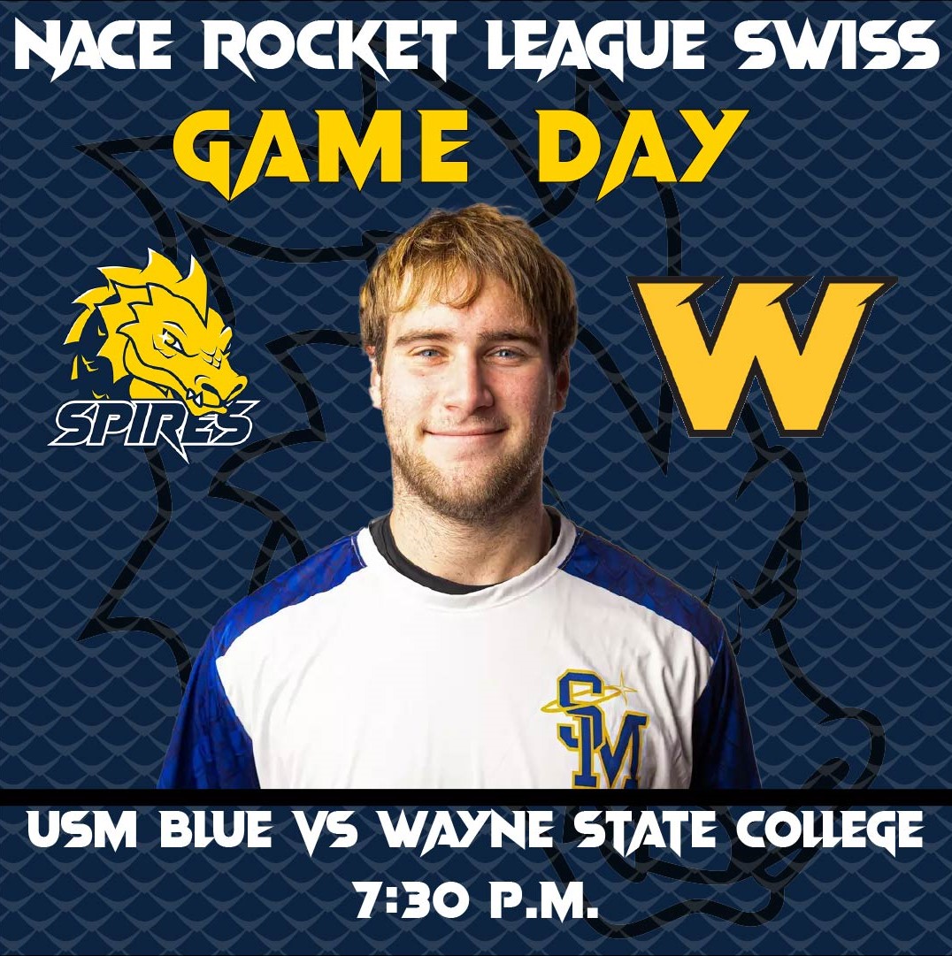spiresesports's tweet photo. GAME DAY ❗️❗️❗️

USM Rocket League Blue takes on Wayne State College in their second NACE Swiss Match!

USM Zero Build Duos starts their season tonight in Week 1 of the ECAC.

Watch live tonight on Twitch!

#Rollspires https://t.co/2ZZTlXIIJ5