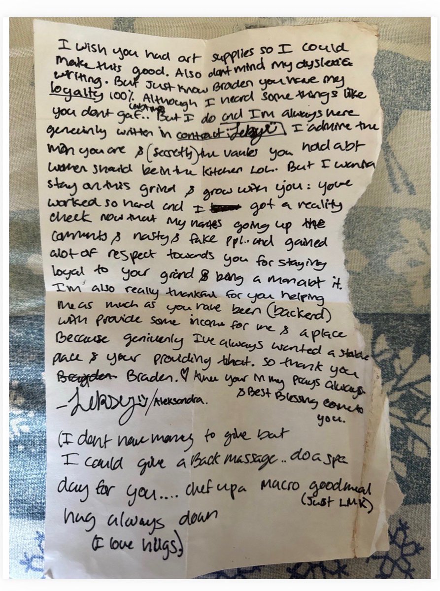 MyronGainesX's tweet photo. @FoxNews Bullshit charges. She wrote this guy love notes and poems AFTER these "alleged" crimes. She went from Shakespeare to Whorespear https://t.co/aeGIa3H1PW