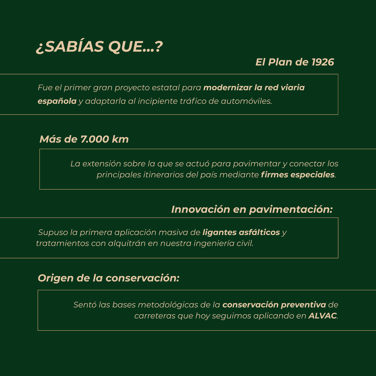 alvac's tweet photo. 🏛️Celebración del Centenario del Circuito Nacional de Firmes Especiales (Plan de 1926).

Un hito clave para la ingeniería española que sentó las bases de la conservación preventiva que hoy seguimos aplicando en ALVAC.

 #NosGustaLoQueHacemos #ALVAC #ATC #ETSICCP #CICCP #CNFE https://t.co/xdZ7uGlOxf