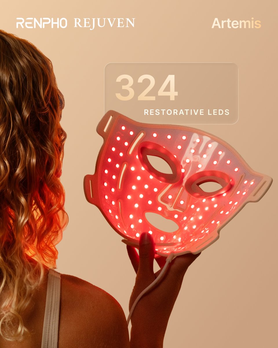 renpho's tweet photo. Everything you need to know about the RENPHO Rejuven Artemis LED Mask, all in one place. ✨

Swipe through to see how it works, what makes it stand out, and how to make it part of your self-care routine!

Learn more at https://t.co/yWWi8DN6sv

#RENPHO #Wellness #SelfCare https://t.co/EEST7lh9tO