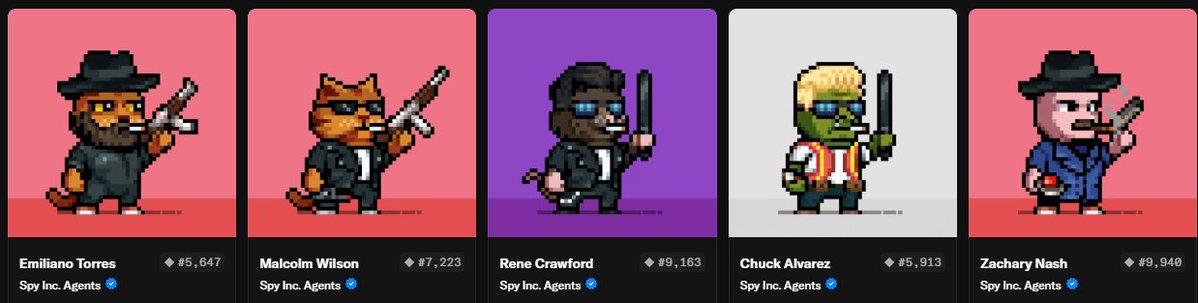 TheGodMurdoch's tweet photo. Just bought 5 @SpyIncGame NFT's! 

Supporting games building in Web 3 💪

will probably buy more https://t.co/mNs1NBlpcD