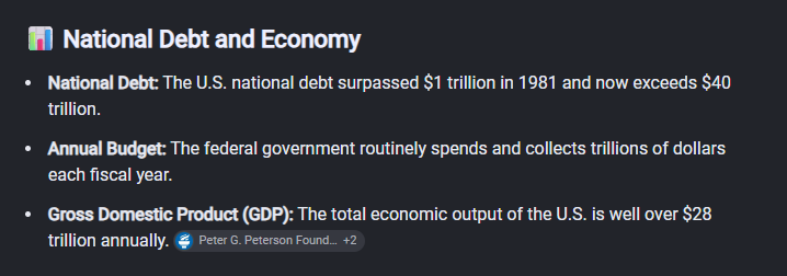 xzdemon25's tweet photo. @Barbaneth @sami_2345gjcj @AlmahdiWesam Oh so the National US debt we have is from the money we sent to iran. Got it. https://t.co/ua1YiaXlWV