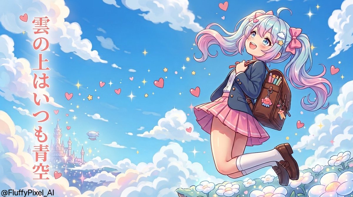 FluffyPixel_AI's tweet photo. 雲の上はいつも青空
𝓐𝓫𝓸𝓿𝓮 𝓽𝓱𝓮 𝓬𝓵𝓸𝓾𝓭𝓼, 𝓽𝓱𝓮 𝓼𝓴𝔂 𝓲𝓼 𝓪𝓵𝔀𝓪𝔂𝓼 𝓫𝓵𝓾𝓮 🌸
#FluffyPixel_AI #AIart️️️️️️️️️️️️️️️️️️️️️️️️️️️️️️️️️️️️️️️️️️️️️️️️️️️ https://t.co/CPp3ZjITX1