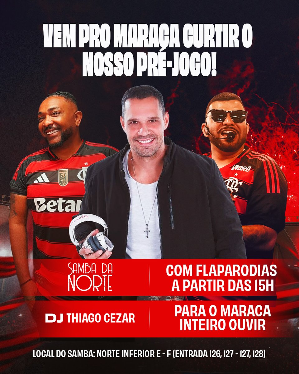 Flamengo's tweet photo. ATENÇÃO PARA A ABERTURA DE VENDAS! 🔴⚫

Nação, as vendas de ingressos para o Fla-Flu começam na amanhã (24). Confira as informações e saiba quando garantir o ingresso para apoiar o Mengão no Maraca!

🎟️ https://t.co/nqvOZwfkTz https://t.co/0x3Wgh2jsH