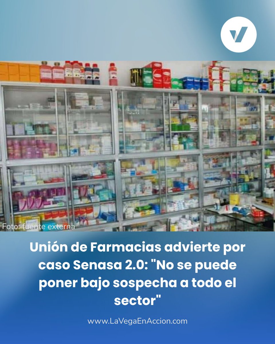 LaVega_enAccion's tweet photo. La Unión de Farmacias respaldó las investigaciones del caso Senasa 2.0, pero advirtió que la lucha contra el fraude no debe afectar el acceso a medicamentos ni generar sospechas generalizadas sobre.

#Senasa
#Senasa2
#UniónDeFarmacias
#Medicamentos 

 🌐  https://t.co/UTLEiSGjXv https://t.co/4Fm4UwMT2Z