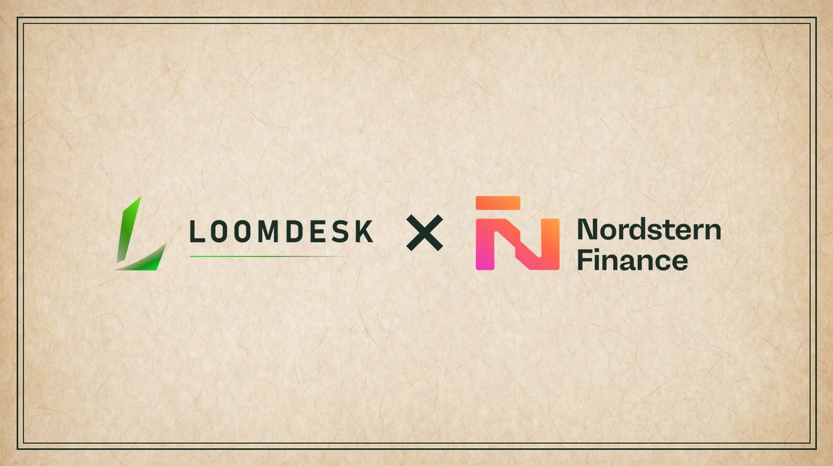 loomdesktrade's tweet photo. Nordstern Finance is now powering swaps on the LoomDesk marketplace to deliver better execution outputs.

@nordstern_fi has already routed over $4 billion, and a portion of that volume will now flow directly through our system. LoomDesk pools are now routable through Nordstern Finance, meaning our v4 liquidity positions can capture flow directly from their routing engine.

A pool only earns what is traded through it, and expanding access points increases the volume that drives fee growth for both the protocol book and individual Earn users.

More ways in. Same pools.