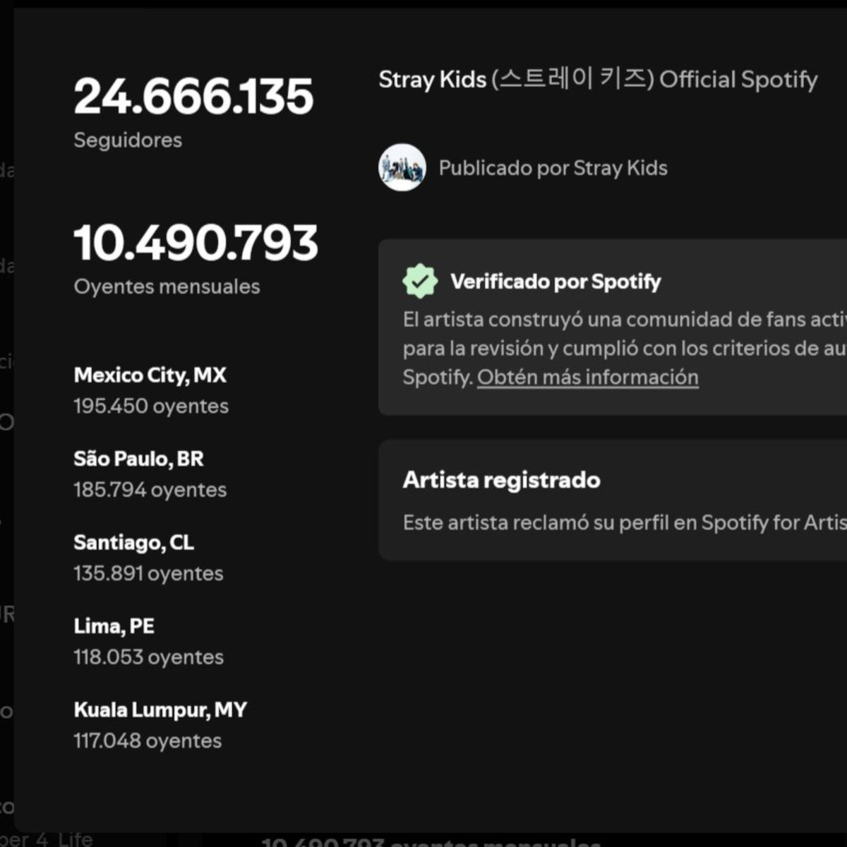 lady_cl4ws's tweet photo. Peru y Chile siendo uno de los 5 paises principales que hacen stream a Stray Kids

y sin fechas para el Straycity 😔  🇵🇪🇨🇱 https://t.co/8TC3UMZX9r