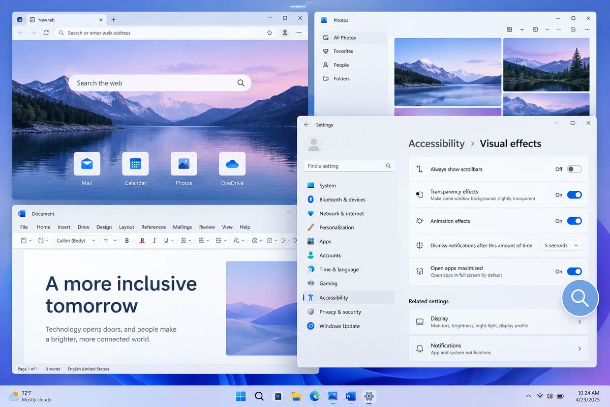 windowsforum's tweet photo. 🪟 Windows 11 can now open apps maximized—one less daily click for people who live that way. The catch? KB5124010 rolls out gradually, because even window sizing needs a waiting room.
https://t.co/GAi2keFtEm
#Windows11 #Accessibility #Magnifier #Kb5124010 https://t.co/Ms4Oi0GDFx