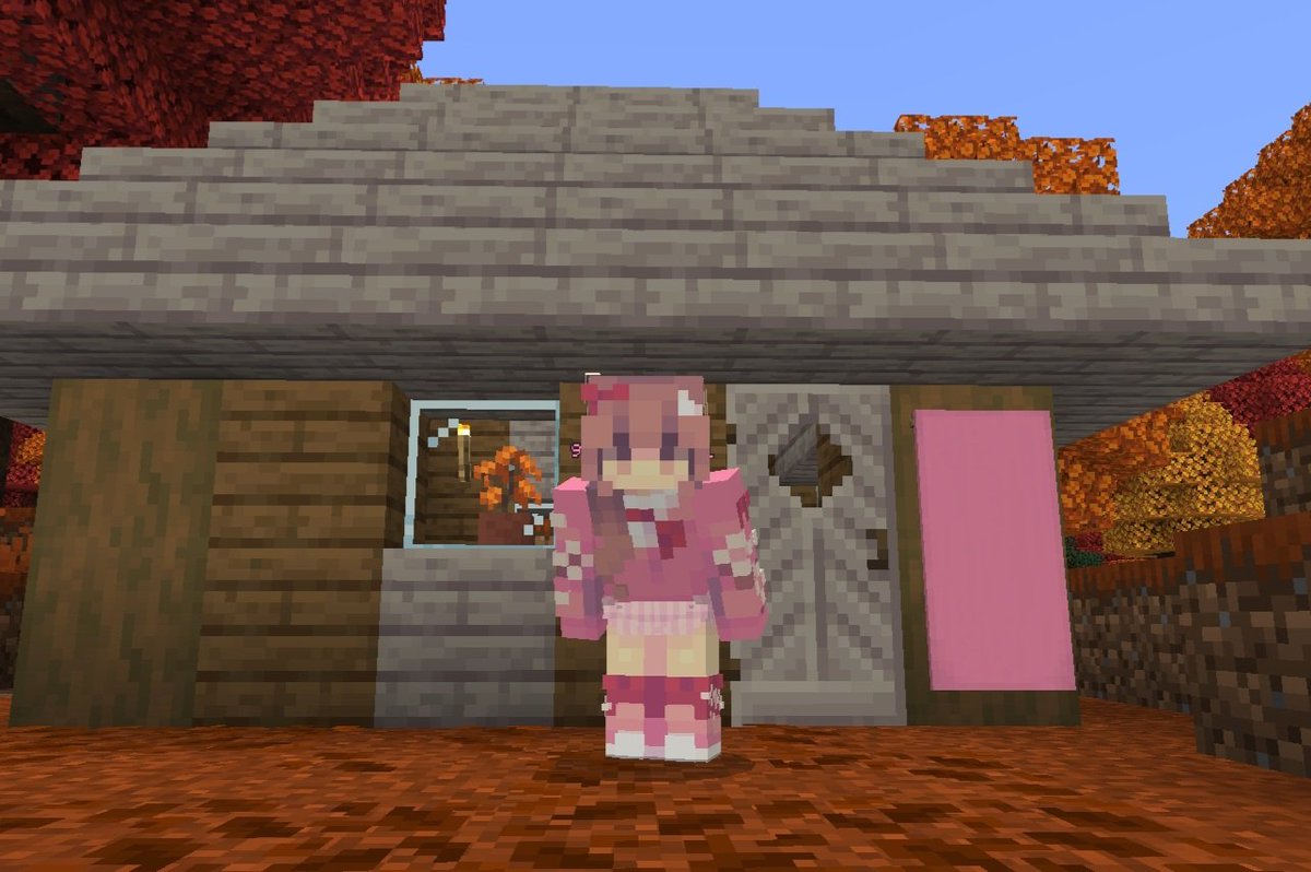Rubyplayzzzz's tweet photo. finally, you have the pink house, which is also my favorite, it's really cute small, even love small houses, I think they're kind of cool and then an up close to the library https://t.co/hVBY4xJq9v