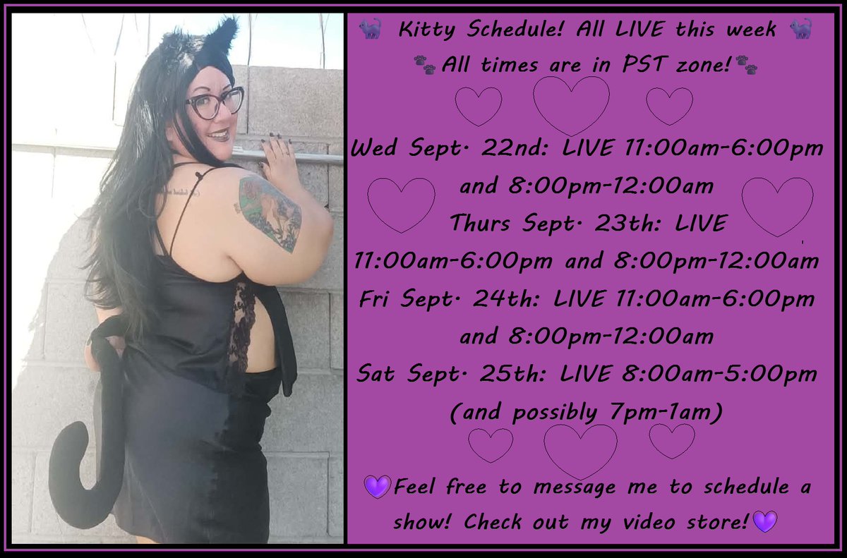 chaoskittyxoxo's tweet photo. Back from my short break! Looking forward to see y'all again! πππ Let's have fun, talk about anything, & be bold! #camgirl #girlswearingglasses #girlswithtattoos #bbw #bbwgoth #gothbbw #curvygirl #goTHICC #bbwbooty #bigbootybbw #bigbootygf #nerdydirtyflirty #geekyfreakykinky https://t.co/l68X7olEzn