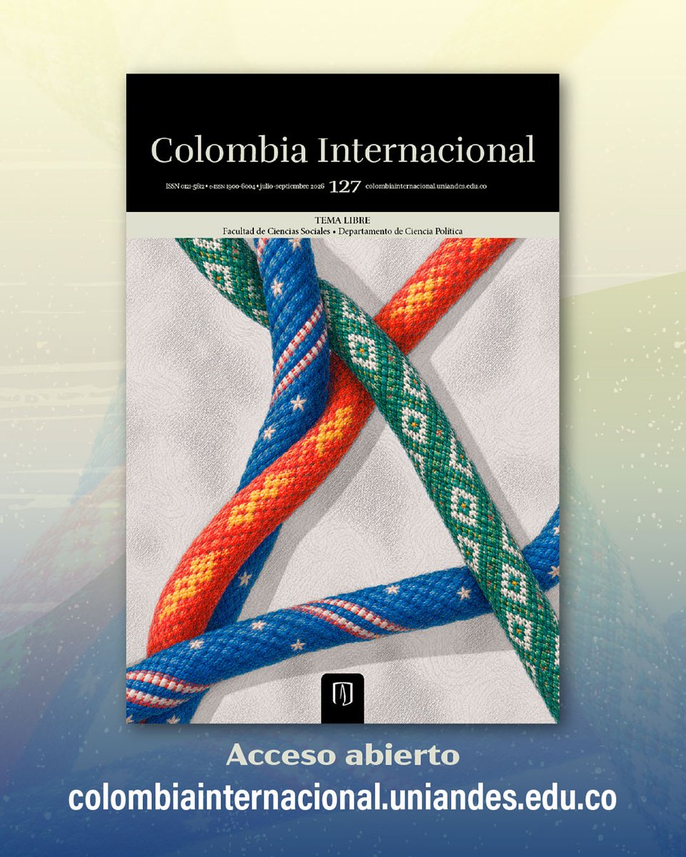 RevistasUAndes's tweet photo. 🚨 ¡Ya está disponible el número 127 de Colombia Internacional!
📖 Lee y comparte en acceso abierto: 
https://t.co/IyuQ2ZVhIF

#CienciaPolítica #AccesoAbierto
@facisouniandes 
@CPolUniandes https://t.co/Btxop7RQbq