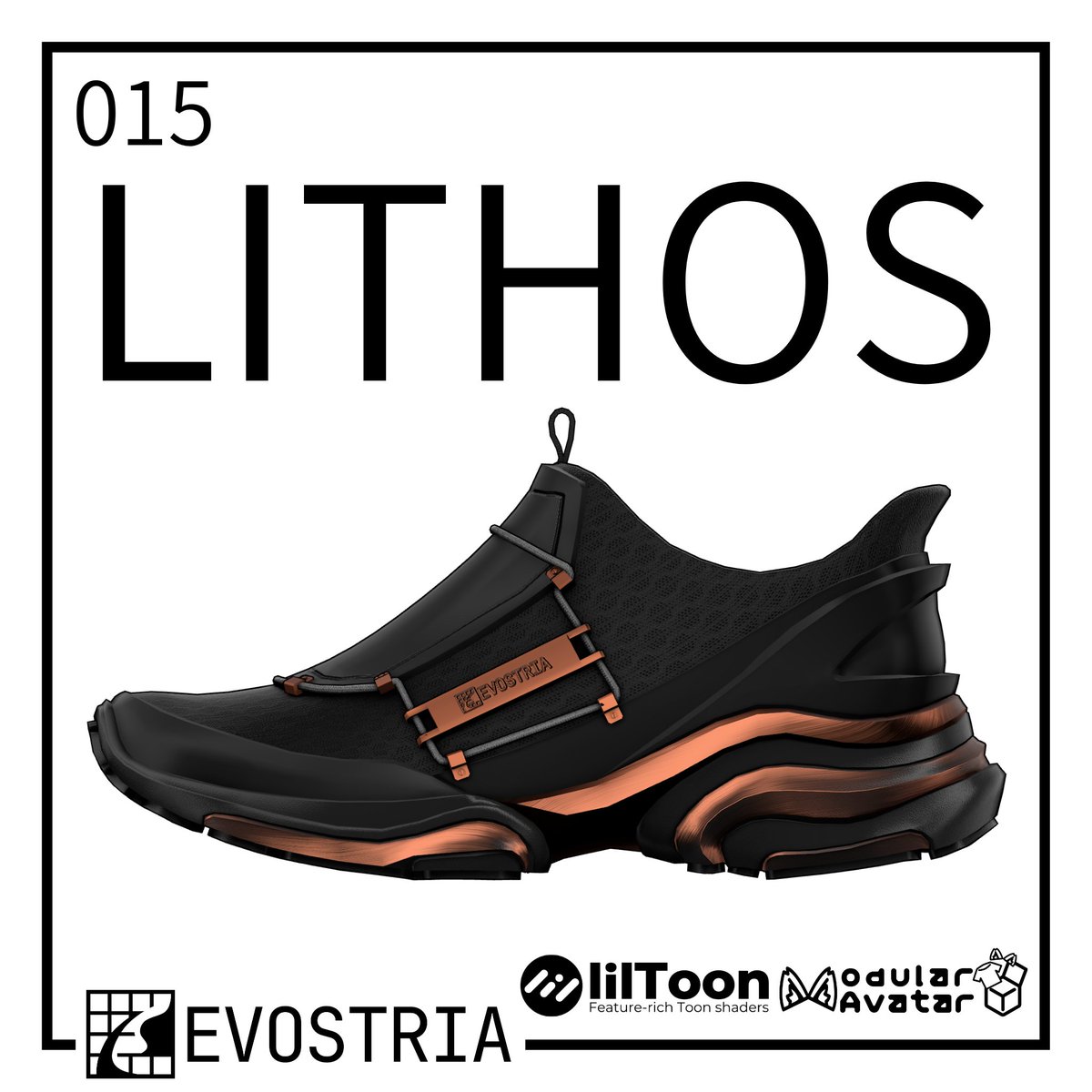dennoko_vrc's tweet photo. ■ RPキャンペーン
9/25 17:00 ～
#EVOSTRIA より 015-LITHOS を発売します。

シンプルでテック感のあるアッパーと何層にも重なったソールが特徴のスニーカーです。

9/24 までに本投稿をRPして頂いた方の中から3名様に本製品をギフトします。※引用で当選確率UP
#VRChat️ 
https://t.co/UX5nyCg4E6 https://t.co/nJ4qa2EwtF