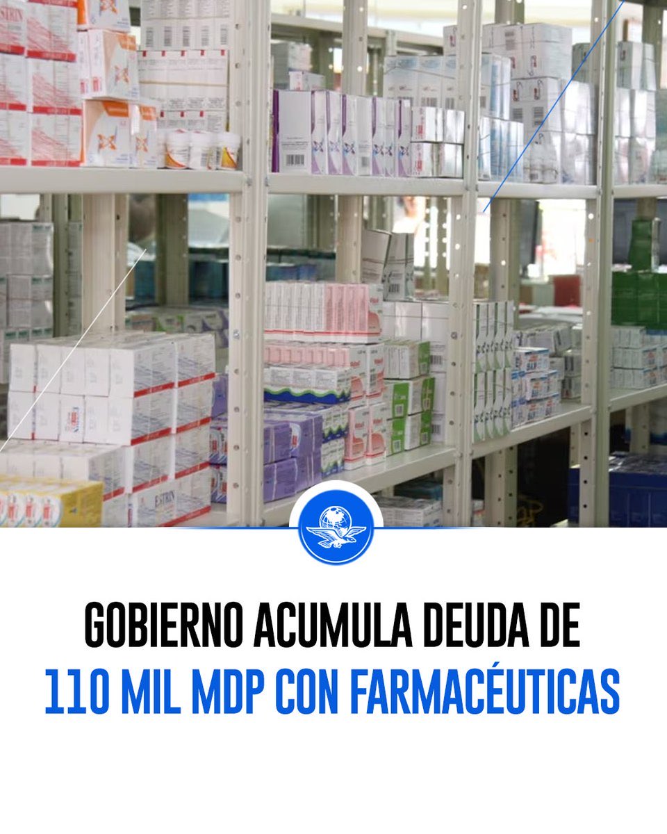 mario_dico50's tweet photo. 🔴 Deben 110 mil millones a proveedores de medicinal y prefieren asignar más de 240 mil millones a las inservibles megaobras de AMLO ! Por eso NO hay medicinas ! https://t.co/T4X5wusXZM