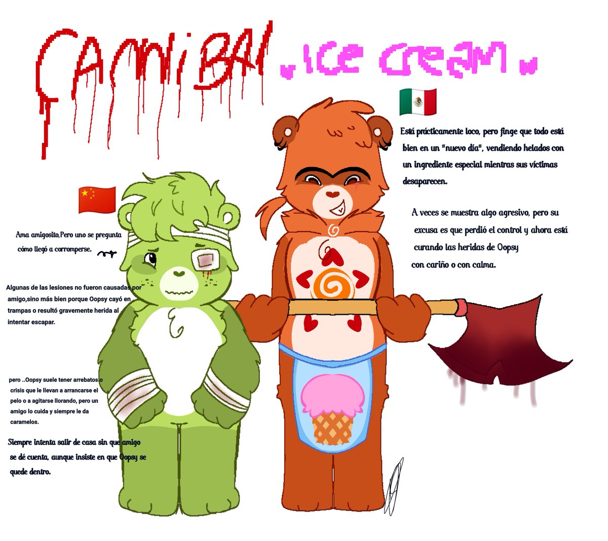 hey_oopsyfan's tweet photo. (+15) AU Care Bears (Descare)
La version original cannibal Ice cream pertence á mi amiga Sweet uwu
(Oopsy x amigo)
#carebears https://t.co/Xiqx28yEpX