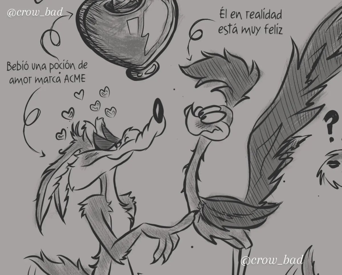crow_bad_'s tweet photo. 🫪 Aprendí sobre el cortejo de los coyotes y los correcaminos para esta mamada, y me divertí muchísimo haciéndolo 

#wilerunner #wileroad #looneytunes #coyotevsacme #coyote https://t.co/58M4ILRZzg
