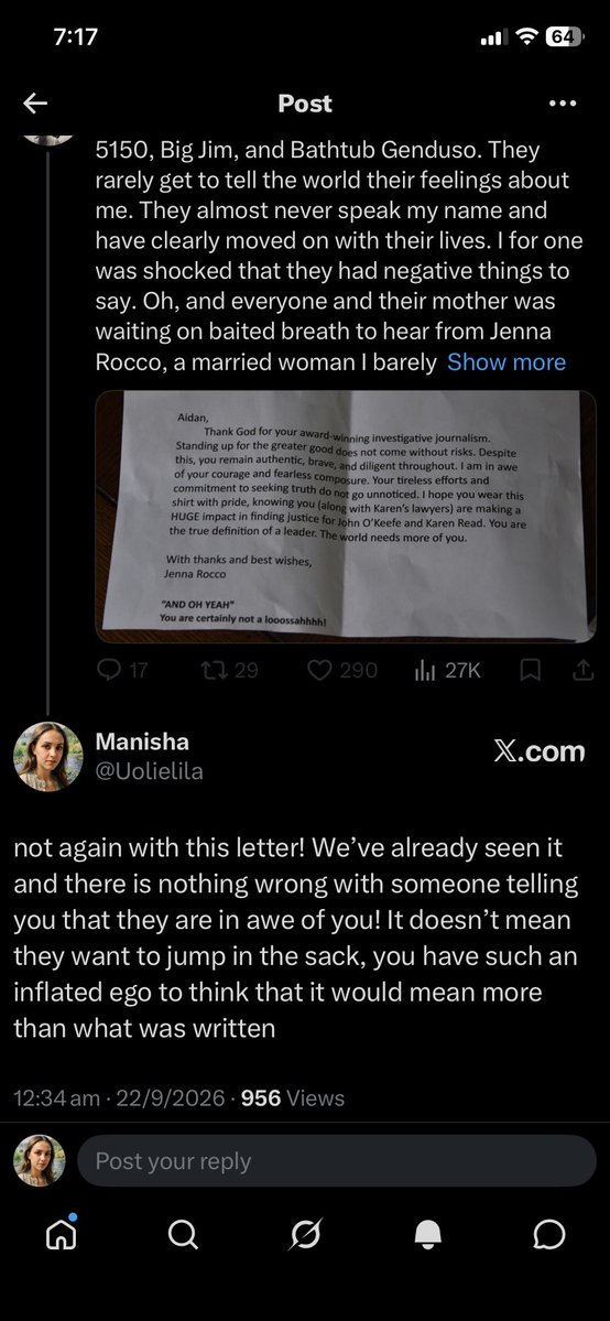 Uolielila's tweet photo. @snatchdonkeyJM So this is me shit talking him now? 😂 right… oh and I don’t care that he blocked me, I just find it funny that I wasn’t shit talking him and had only replied a handful of times to him  only to be blocked😂 https://t.co/muew2DgtKF