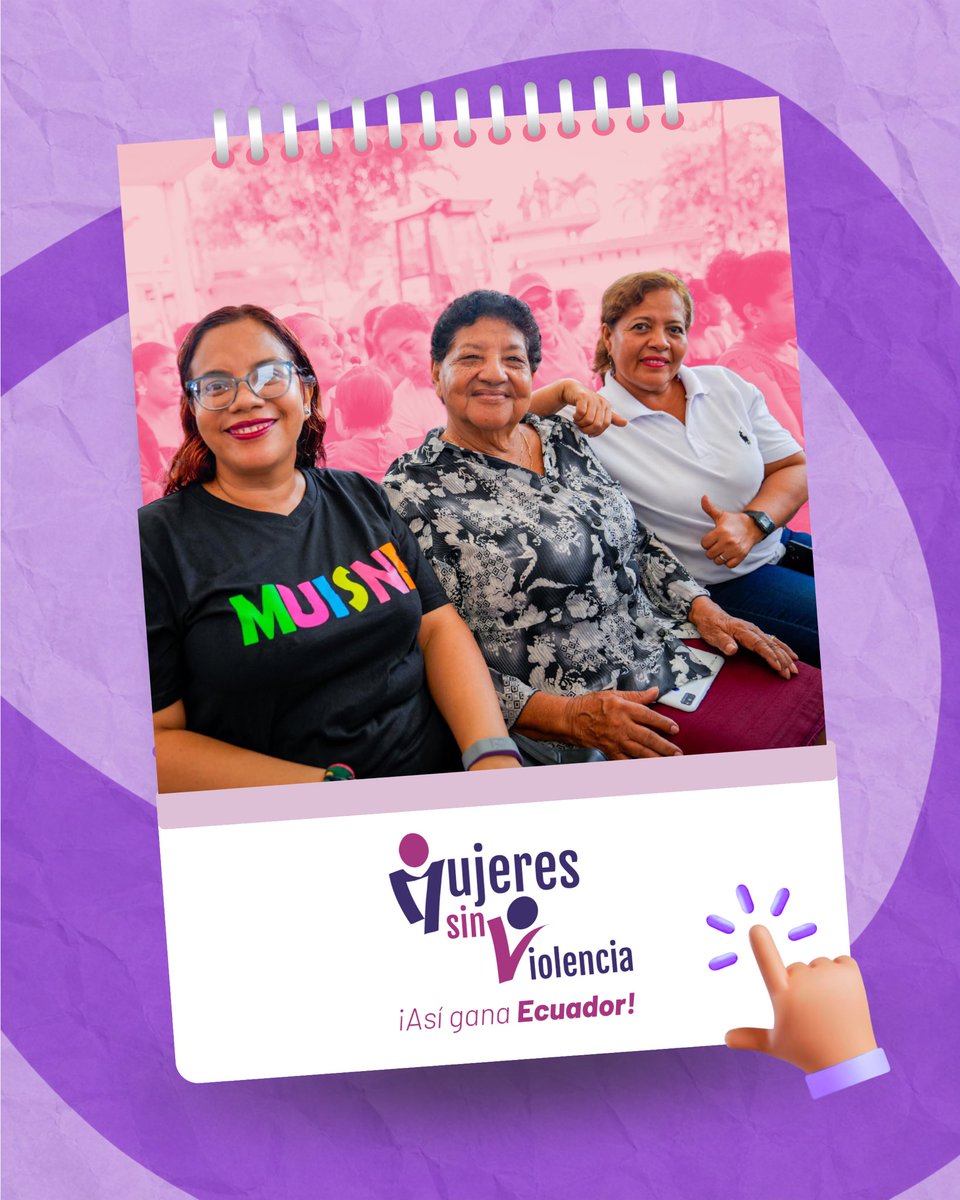 MinGobiernoEc's tweet photo. Mujeres sin violencia: ¡Así gana Ecuador!

Nos sumamos a esta campaña nacional, que desde 2018 promueve la articulación entre instituciones y sociedad para prevenir y erradicar la violencia contra las mujeres. https://t.co/4zHc67PADv