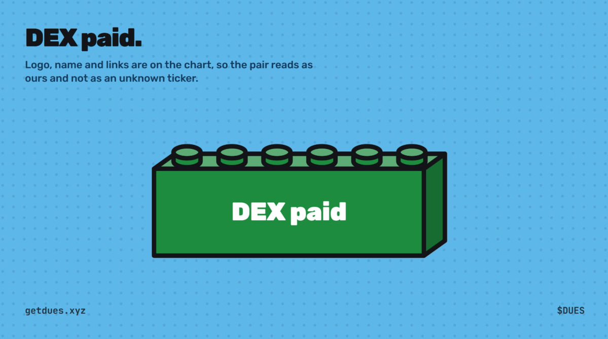 getduesfun's tweet photo. DEX paid. https://t.co/KCLT5lloXQ