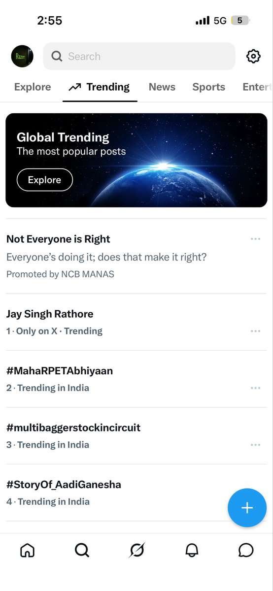 Razorr050's tweet photo. This has never happened before on twitter 😭

It’s 2:50AM andscammer Jay Singh Rathore is trending

Biggest scam in Twitter history ever?? 🤣 https://t.co/IoR5Qdjekc