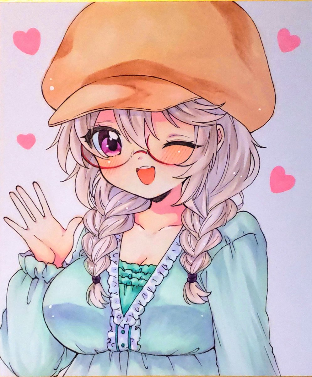 marysima0524's tweet photo. おはようございます✨
こんな時間までお絵描きしてました🍀
中色紙が2枚、ミニ色紙が3枚です☺️
中色紙1枚(よつちゃん)とミニ色紙2枚(よつちゃんとメイちゃん)はヤフオク、残りはサイレントにするつもりです🐾
サイレントはお昼頃予定となります✨
　
下↓にミニ色紙を載せておきます(uωu*) https://t.co/etR5ZVbuV2
