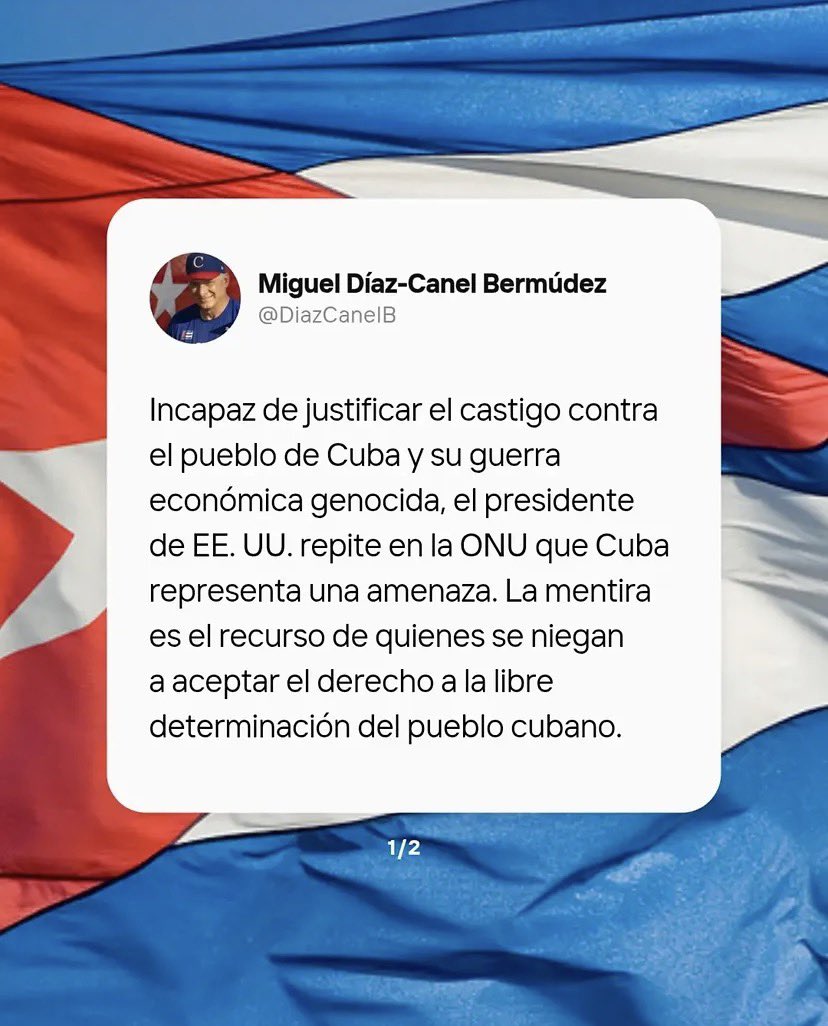 TSupremoCU's tweet photo. #CubaQuierePaz #CubaNoEsUnaAmenazaElBloqueoSí 
@DiazCanelB @Oscar_CubaTSP 
@BrunoRguezP @DrRobertoMOjeda 
@MMarreroCruz https://t.co/QvrOGS6Z4E
